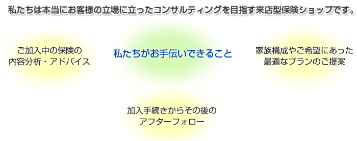 私たちがお手伝いできること　所沢　ファイブリンク